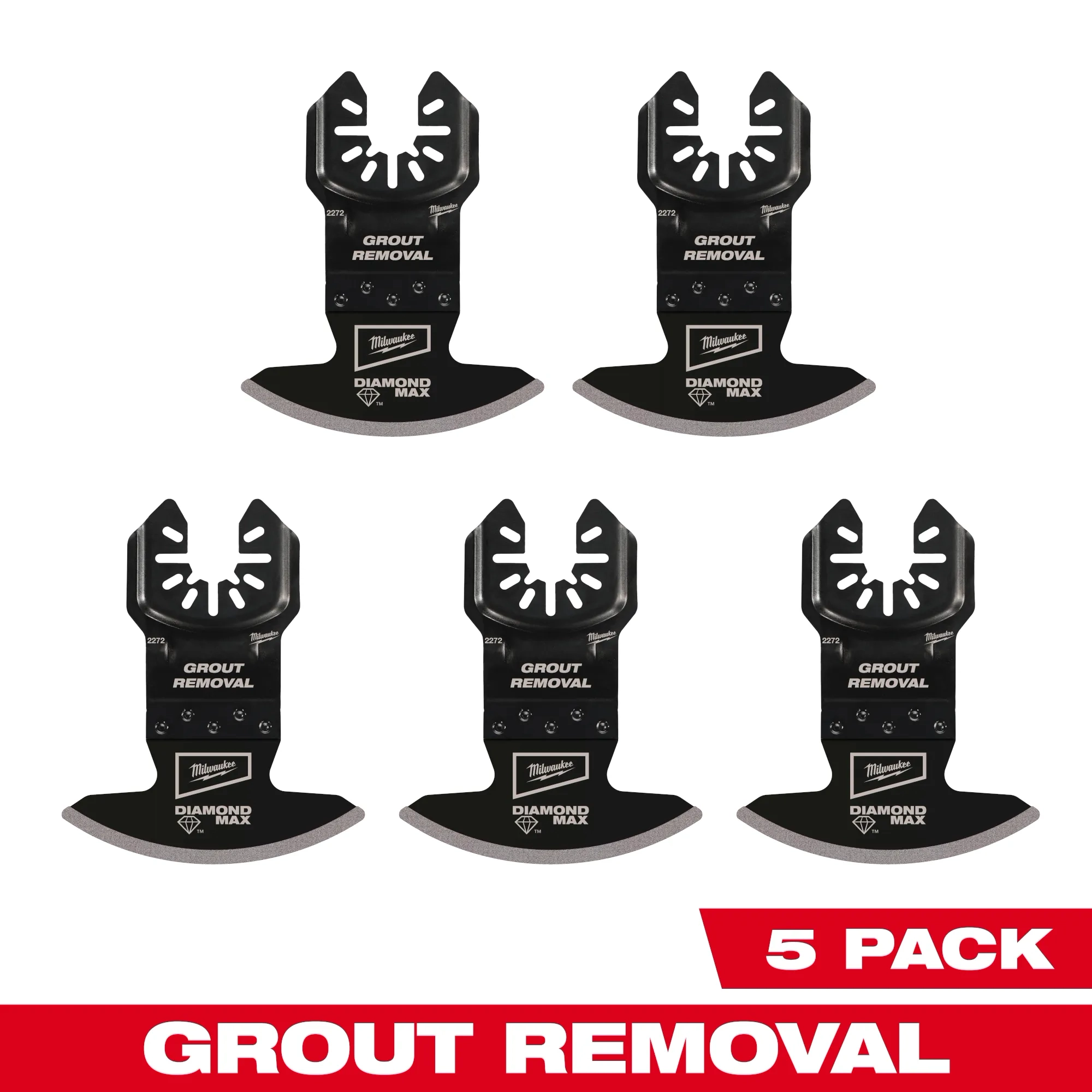 DIAMOND MAX™ Diamond Grit Grout Removal Universal Fit Oscillating Multi-Tool Blade (5 PK)