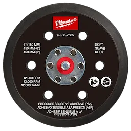 6" Pressure Sensitive Adhesive Sander Backing Pad – Soft