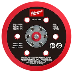 6" Pressure Sensitive Adhesive Sander Backing Pad – Firm
