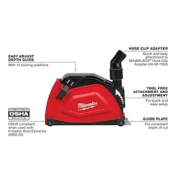 7" / 9" Large Angle Grinder Cutting Shroud
