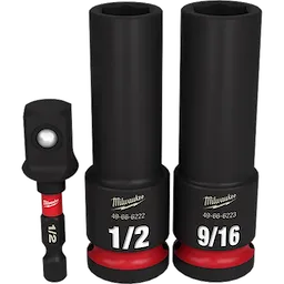 3PC SHOCKWAVE™ Impact Duty 1/2" Drive SAE Deep 6 Point Socket Set