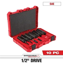 10PC SHOCKWAVE™ Impact Duty Lineman's 2-in-1 12PT Socket Set