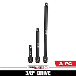 3PC SHOCKWAVE™ Impact Duty 3/8" Drive Extension Set