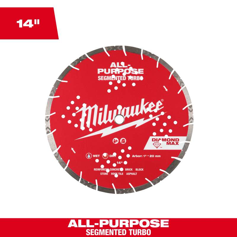 14" DIAMOND MAX™ All-Purpose Segmented Turbo Diamond Blade