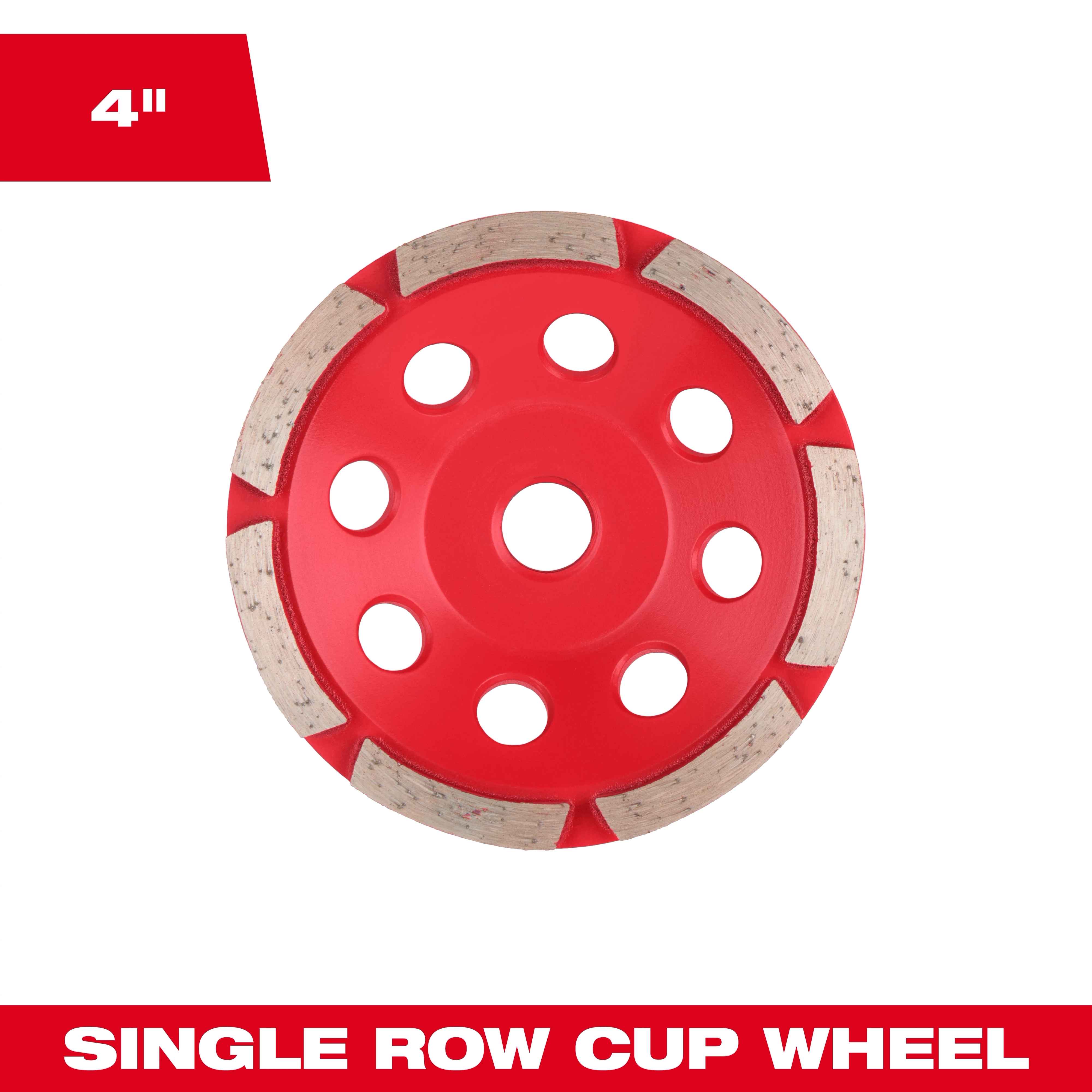 4" Single Row Diamond Cup Wheel