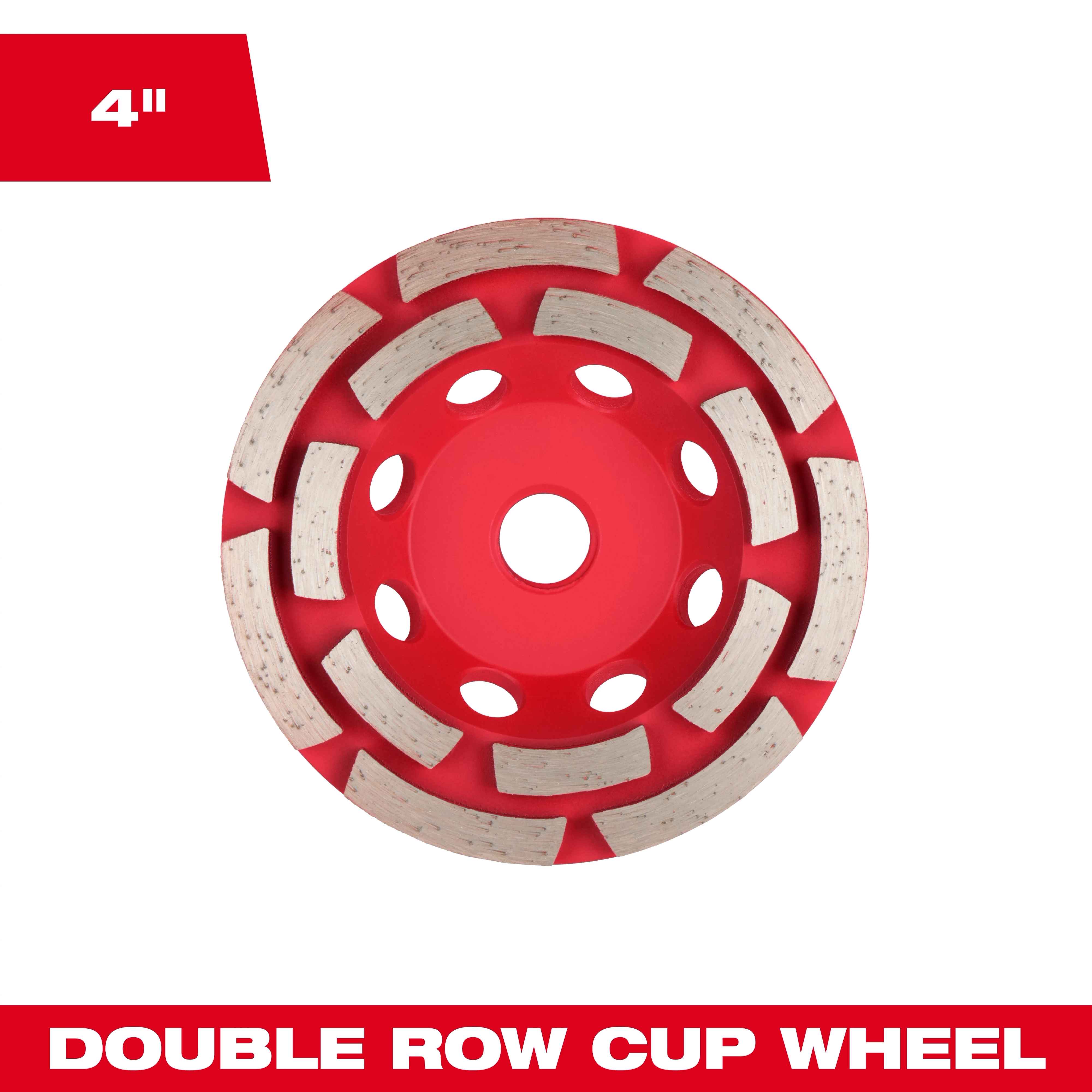 4" DIAMOND MAX™ Double Row Diamond Cup Wheel