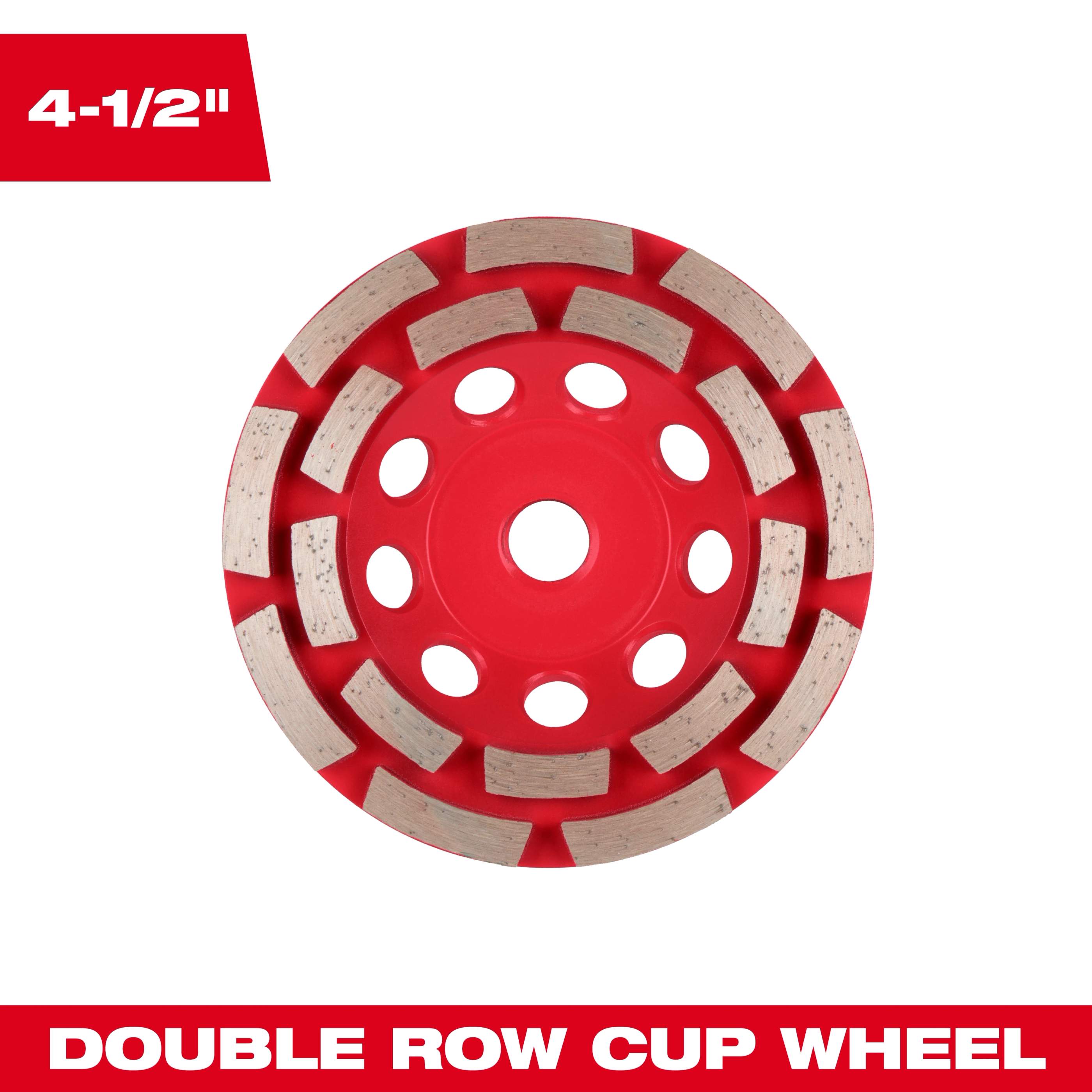 4-1/2" DIAMOND MAX™ Double Row Diamond Cup Wheel