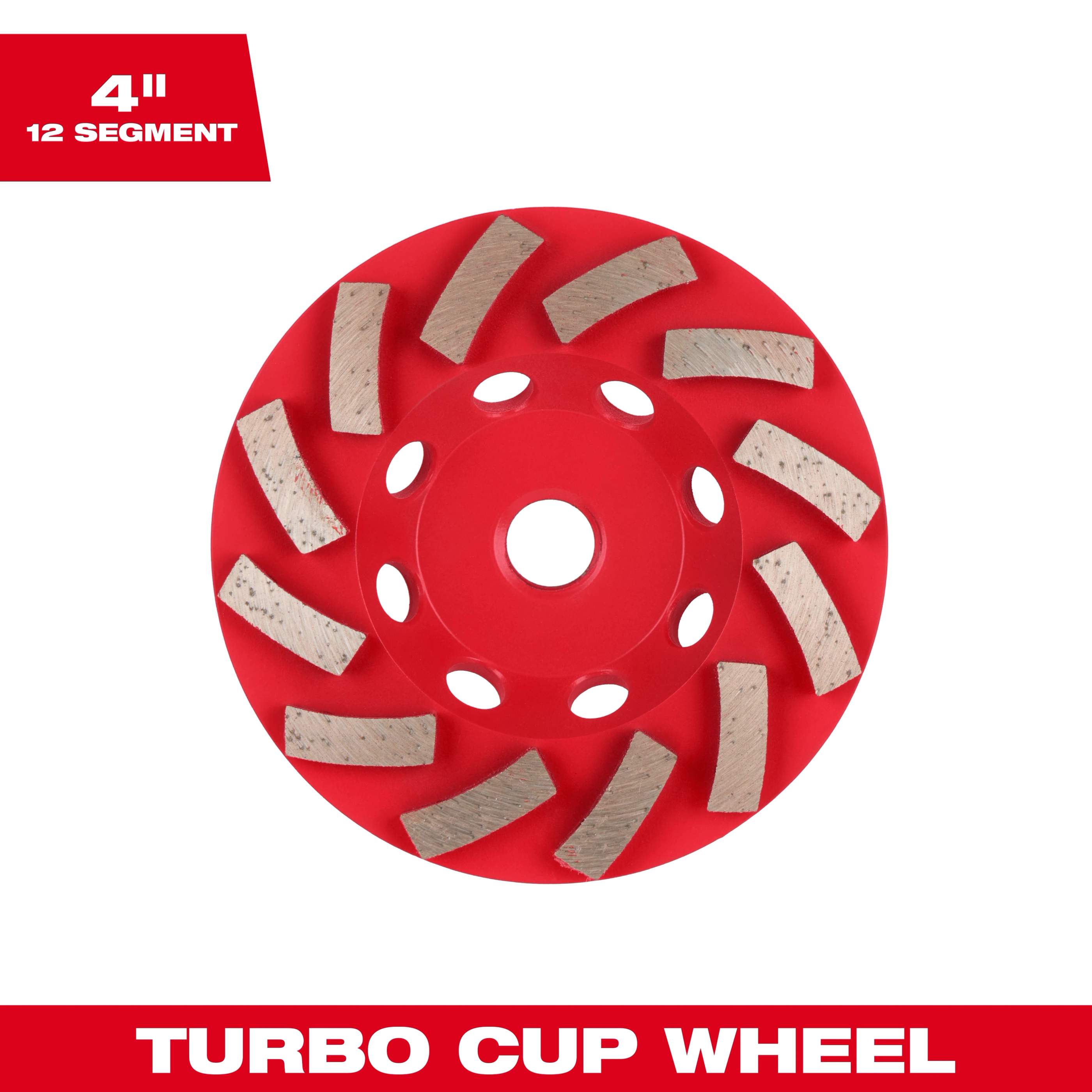 4" DIAMOND MAX™ Turbo Diamond Cup Wheel - 12 Segment