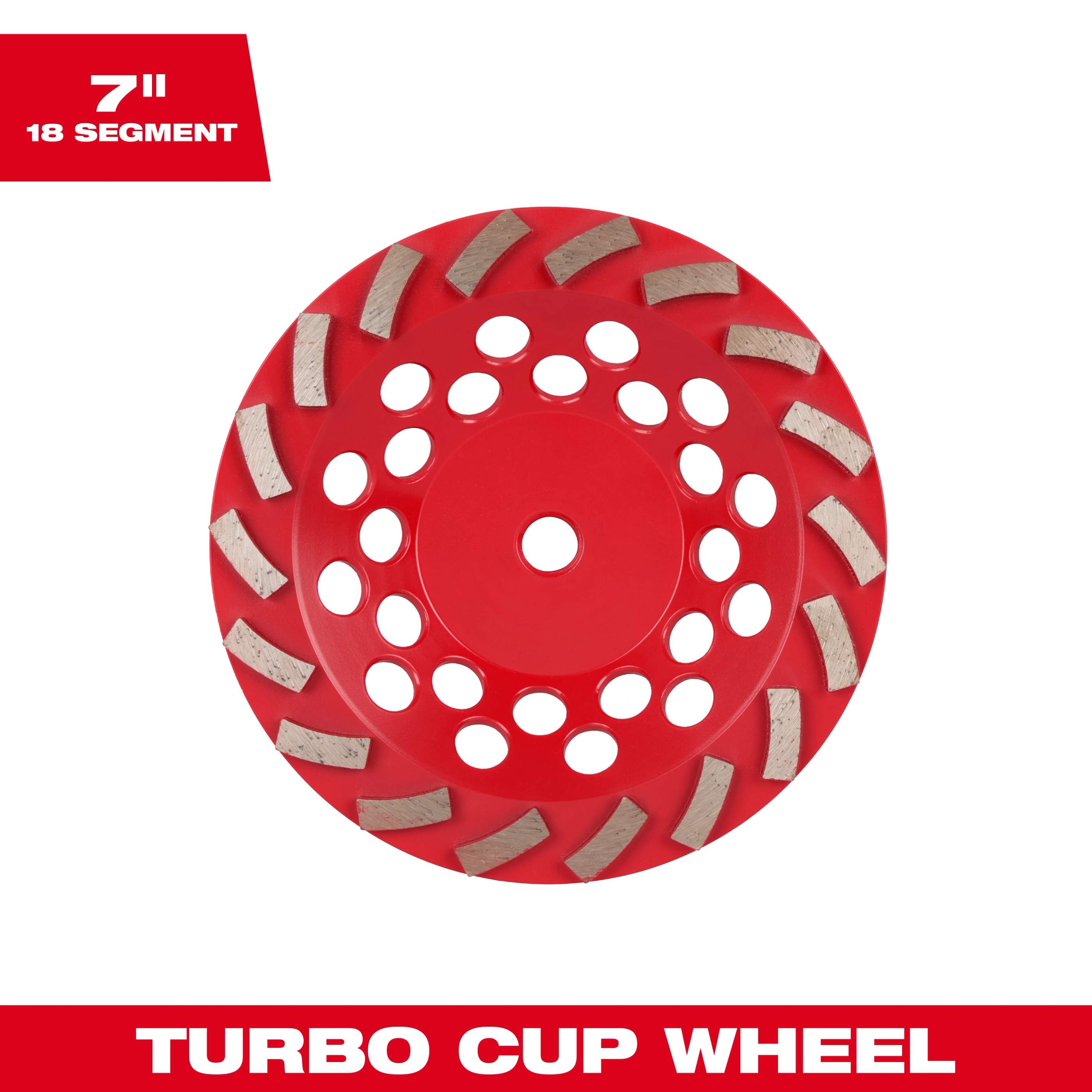 7" DIAMOND MAX™ Turbo Diamond Cup Wheel - 18 Segment
