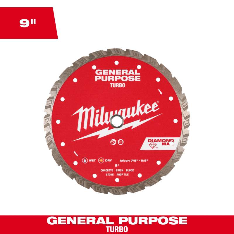 9" DIAMOND MAX™ Turbo, General Purpose Diamond Blade