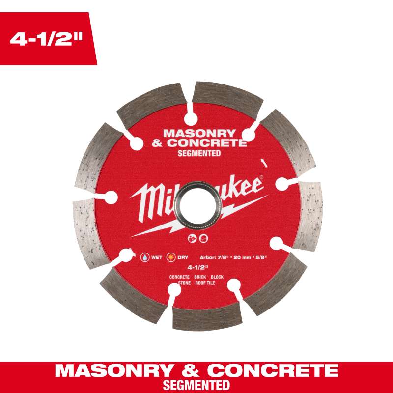 4-1/2" Segmented Masonry & Concrete Diamond Blade