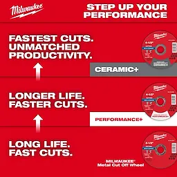 4-1/2" x .045" x 7/8" Performance+ Metal Cut Off Wheel - Type 1