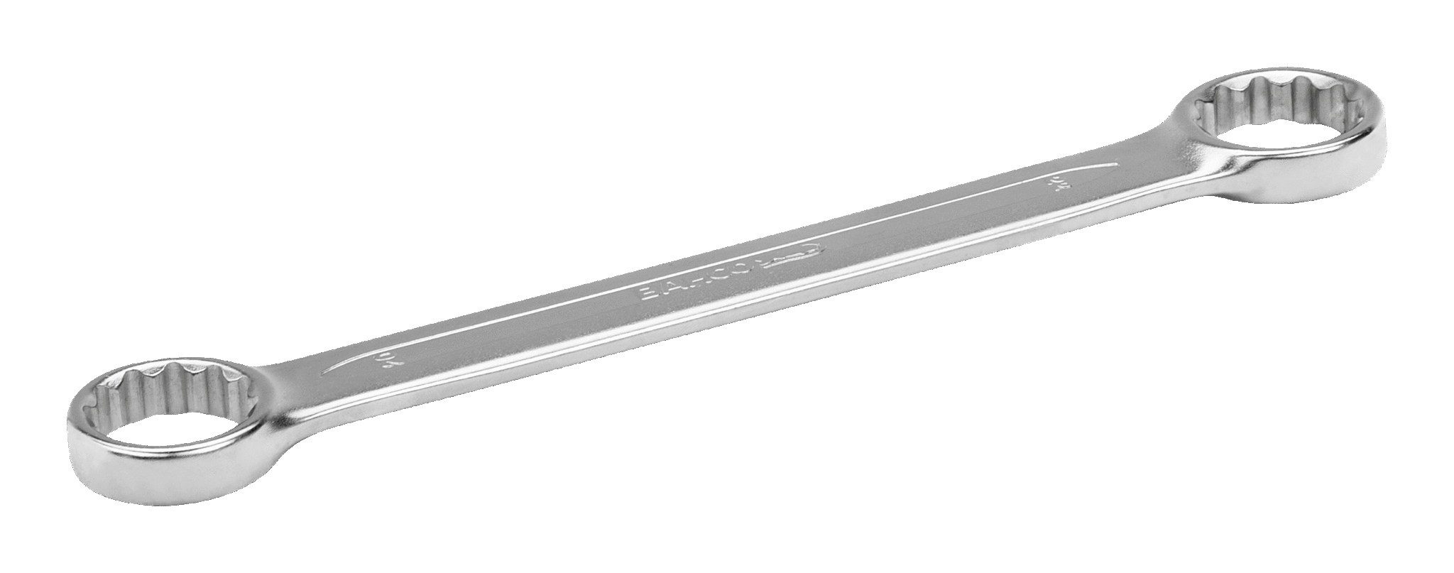 Flat Double Ring End Wrenches with Chrome Finish