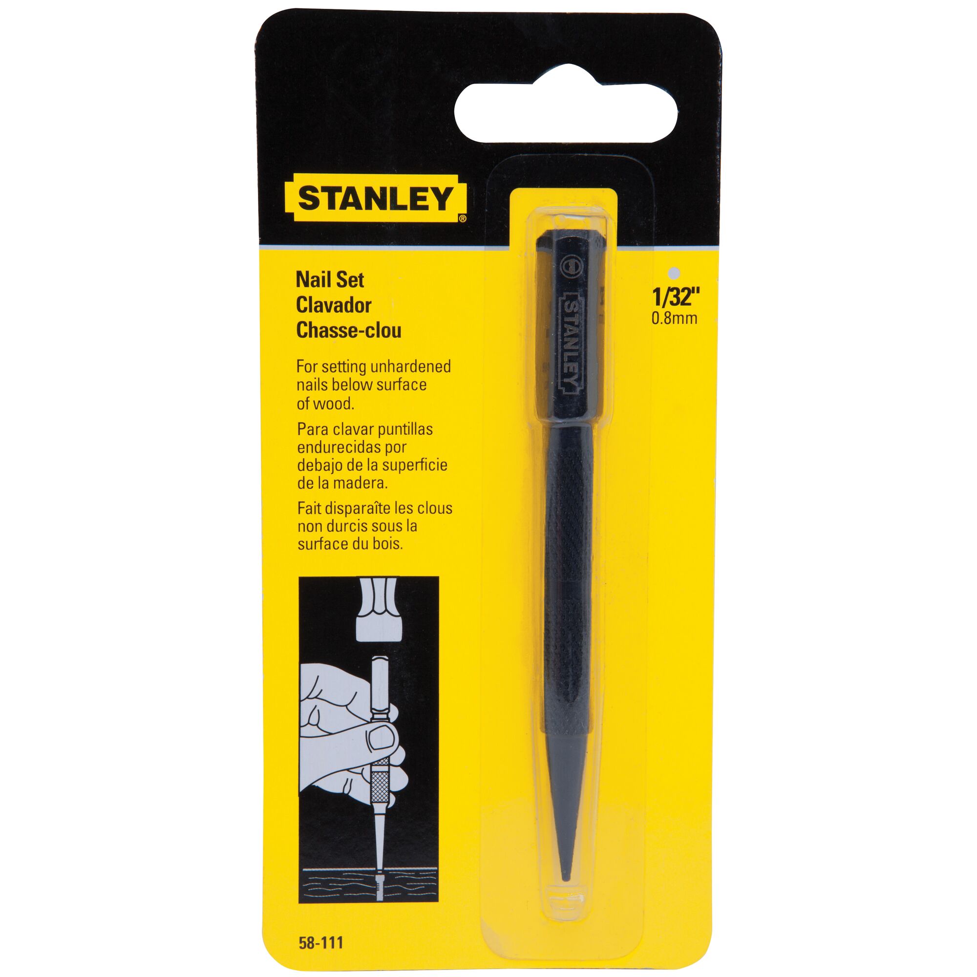 1/32 in Steel Nail Set