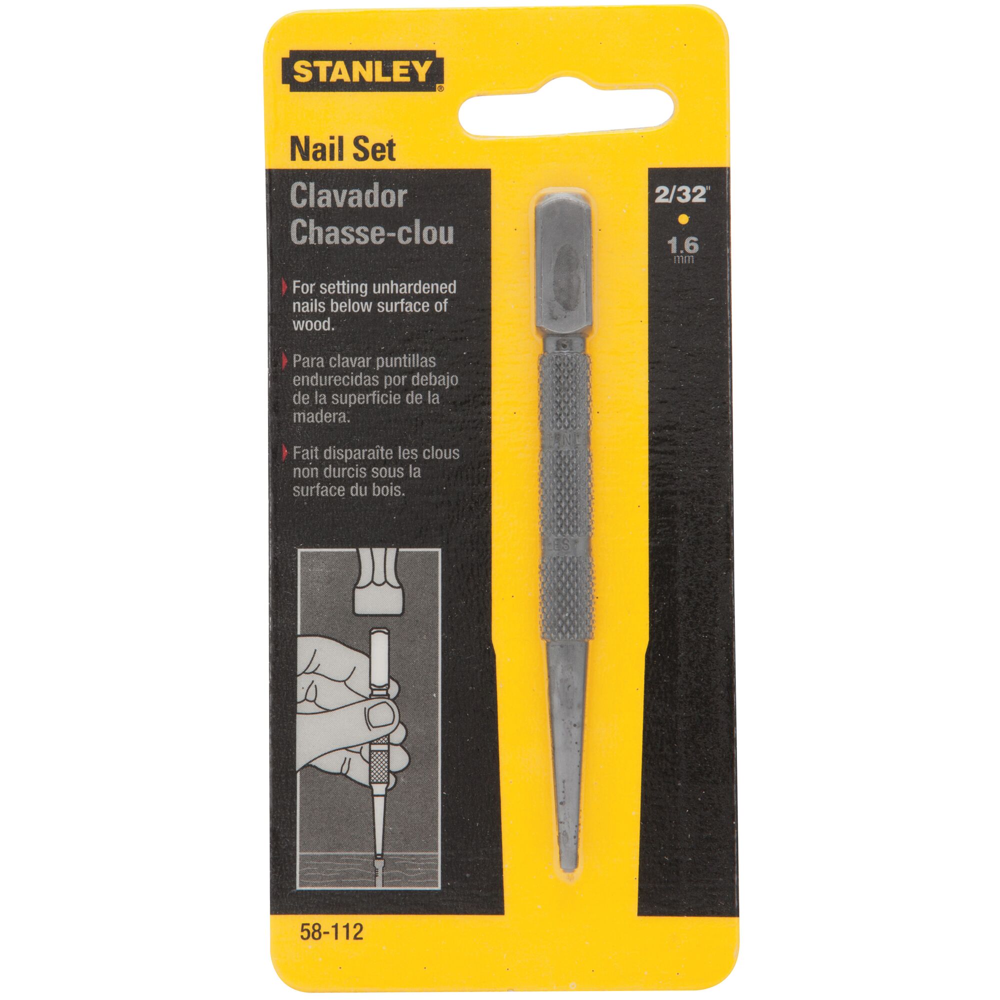 2/32 in Steel Nail Set