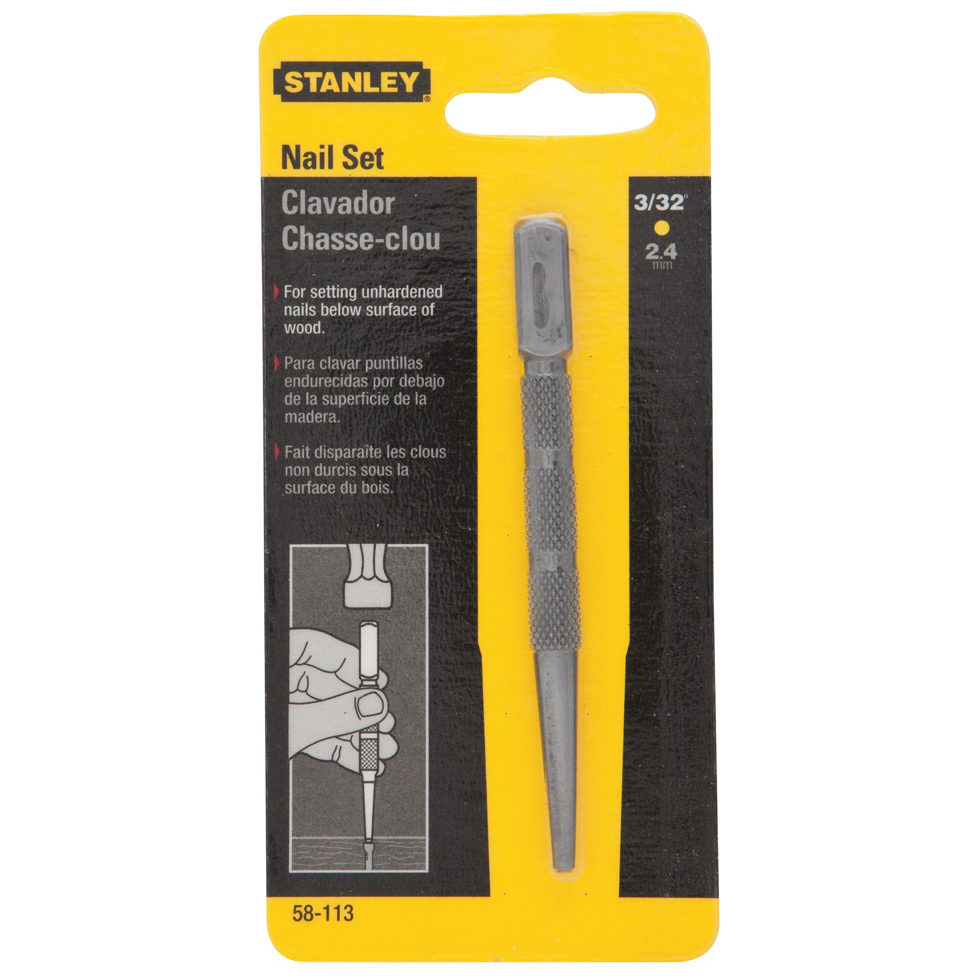 STANLEY® Nail Punch Single - 3.2Mm