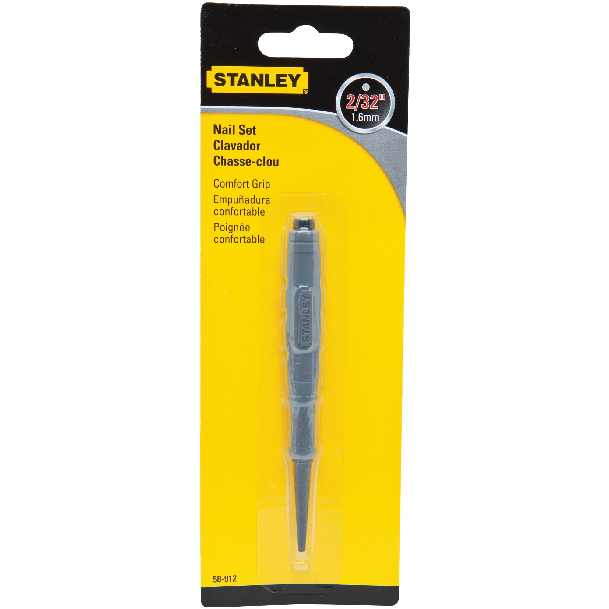 2/32 in Tip Cushion Grip Nail Set