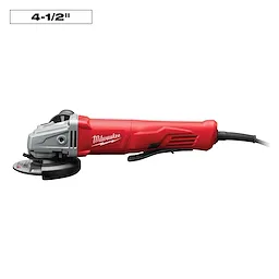 11 Amp Corded 4-1/2 in. Small Angle Grinder with Lock-On Paddle Switch
