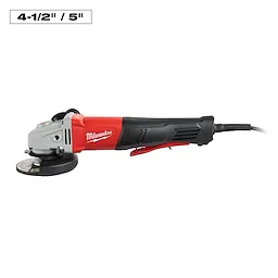 11 Amp 4-1/2” / 5” Braking Small Angle Grinder Paddle No-lock