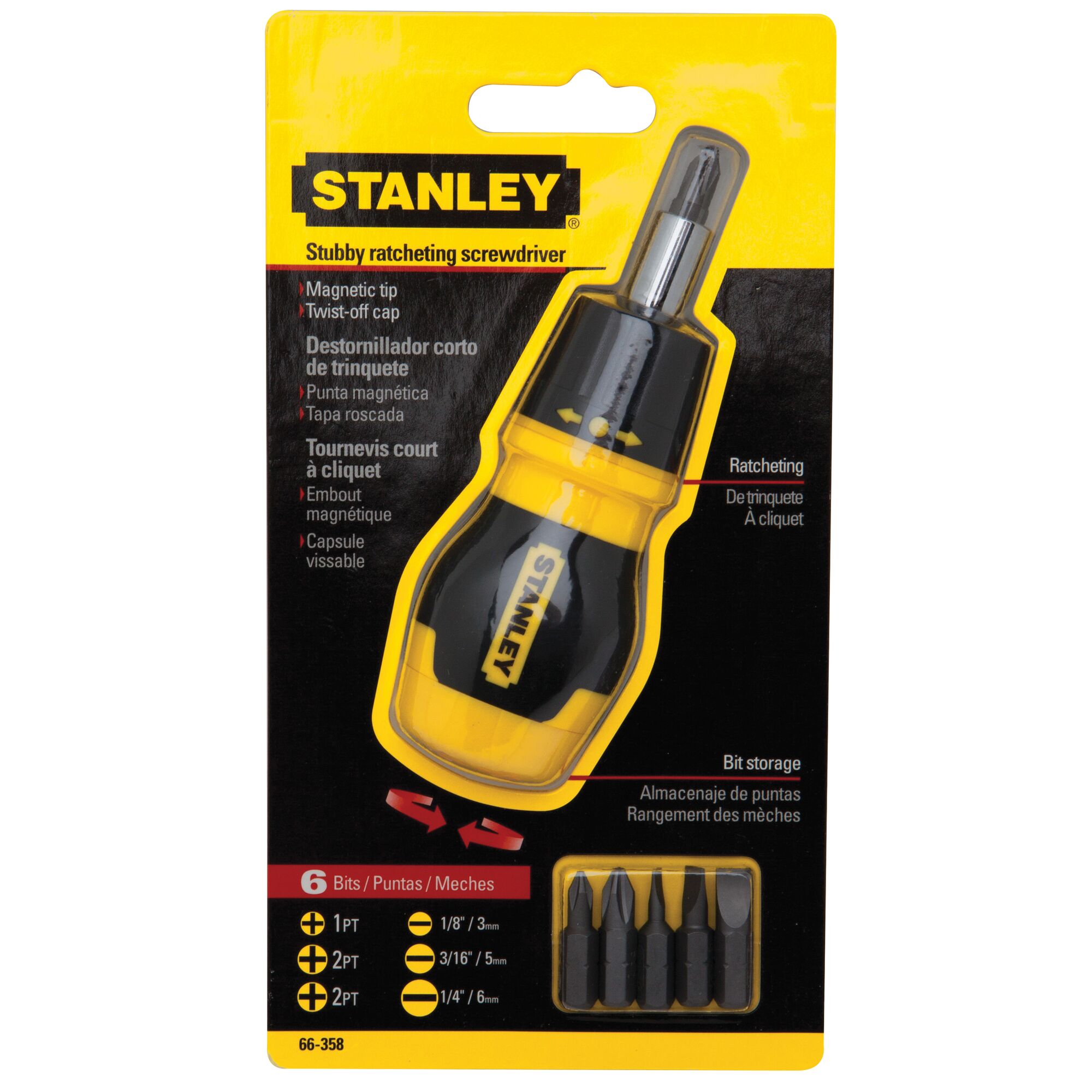 Stubby Ratcheting Screwdriver