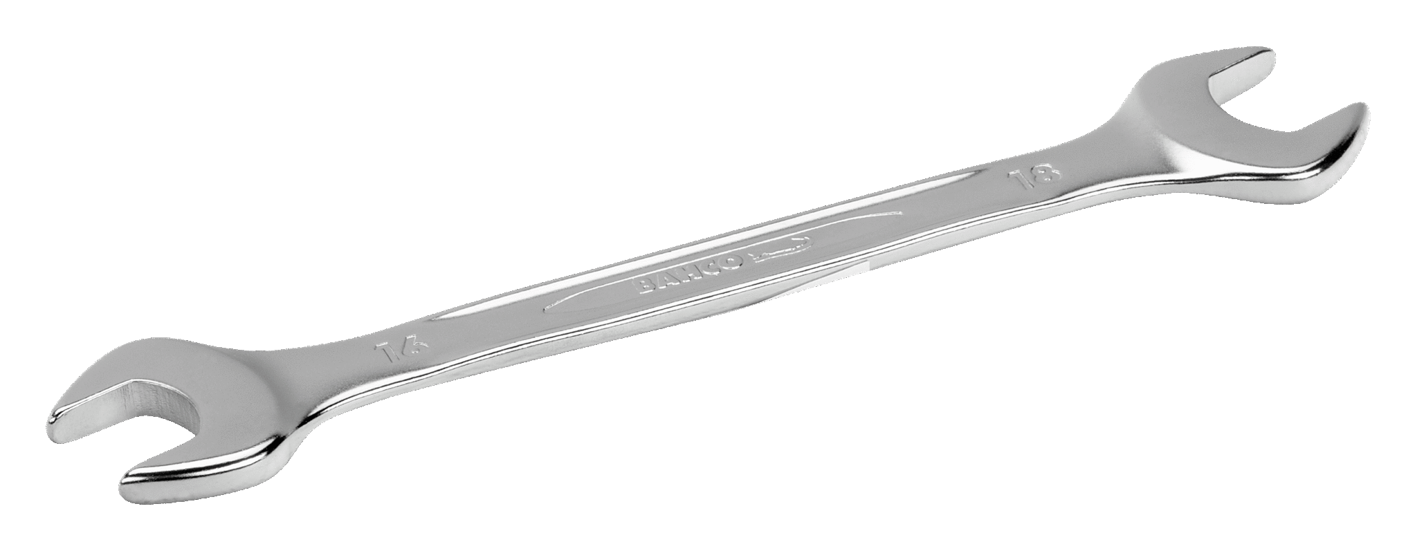 Metric Double Open End Wrenches with Chrome Finish