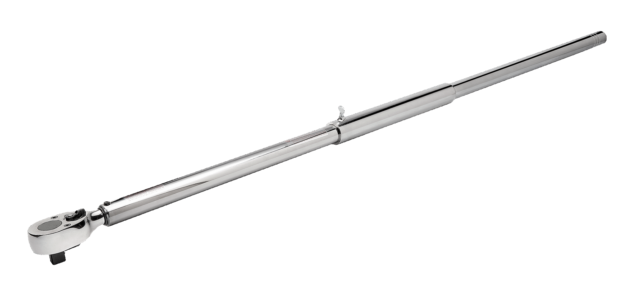 Mechanical Adjustable Torque Click Wrench with Marked Scale, Fixed Ratchet Head and 2 Section Handle