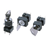 A165K Key-type Selector Switch (Detachable) (Cylindrical 16-dia.)