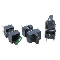 A165S / W Knob-type Selector Switch (Detachable) (Cylindrical 16-dia.)