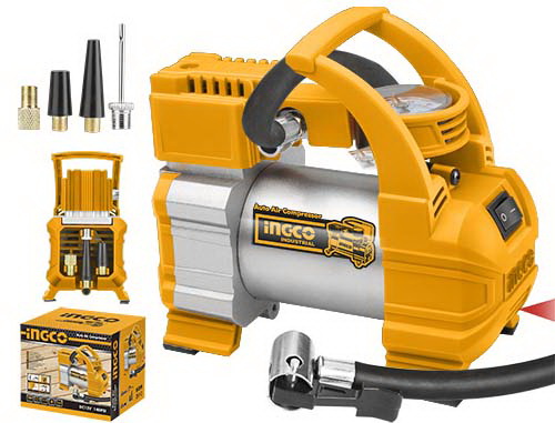 AAC1408Auto air compressorVoltage:12VCurrent:10AMax pressure:140PSI/10BAR