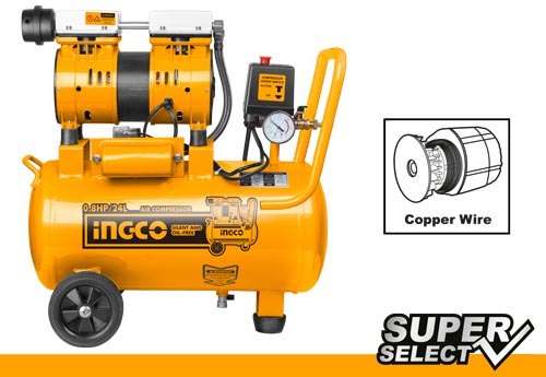 ACS175241Air compressorVoltage:220-240V~50HzInput power: 600W（0.8HP）Oil free system