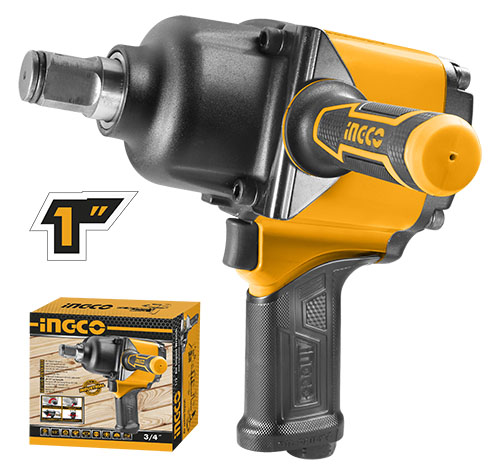 AIW11223Air impact wrenchSquare drive:25mm(1Max.torque:1800Nm(1328ft)No-load speed:4000 rpmTwin hammer mechanism