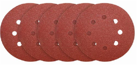 AKRS125051Sanding sheet for random orbital sanderDia：125mm3pcs P80,2pcs P120Packed by label