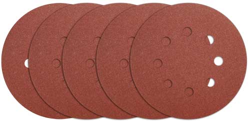 AKRS150051Sanding sheet for random orbital sander150mm3pcs P80，2pcs P120,5pcs/setPacked by label