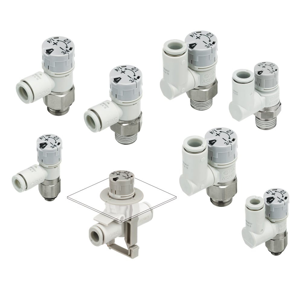 Speed Controller with Compact Indicator AS-FSMA/FSCA