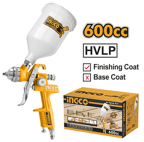 ASG1061Air spray gunPaint capacity:600ccPattern width:180-250mmSuitable for finishing coat