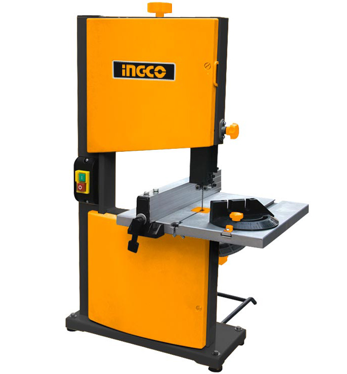 BAS3502Band sawVoltage:220-240V~50HzInput power:350WBlade Speed:11.6m/s Max. Cutting Depth: 80mm Max. Cutting Width: 230mm
