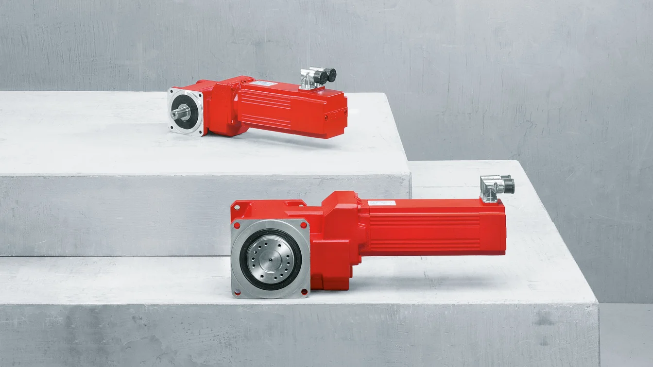 BS.F series helical-bevel servo gear units