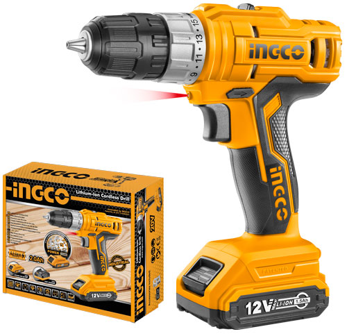 CDLI1221Cordless drillVoltage:12VNo-load speed:0-400/0-1500rpmChuck capacity:0.8-10mm