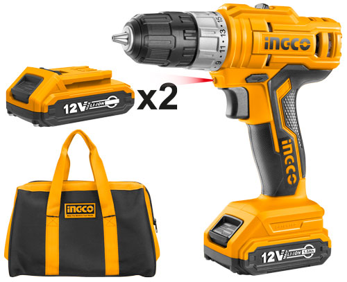 CDLI1222Cordless drillVoltage:12VNo-load speed:0-400/0-1500rpmChuck capacity:0.8-10mm