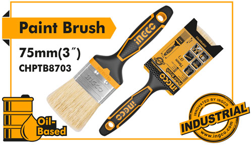 CHPTB8703Paint brushWidth: 3"For Oil-Based paintHigh quality bristles