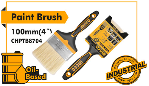 CHPTB8704Paint brushWidth:4"For Oil-Based paintHigh quality bristles