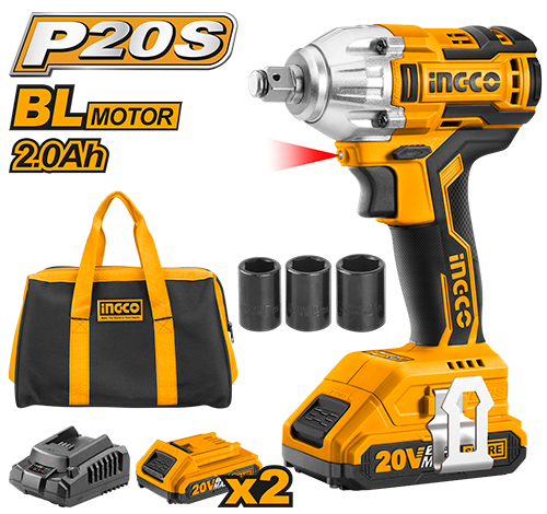 CIWLI2001Cordless impact wrenchBrushless motorVoltage:20VMax torque:300Nm