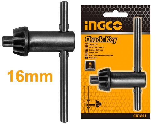 CK1601Chuck keyKey for 16mm key chuckLength:150mmsliding card