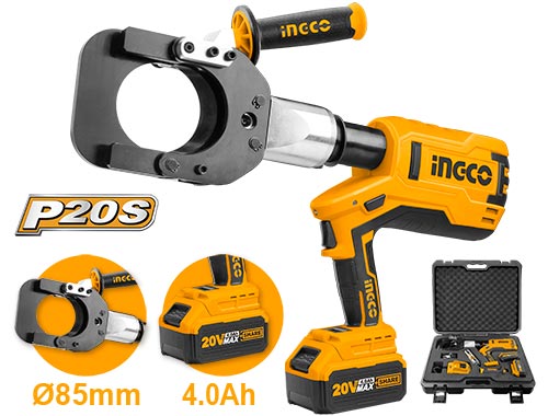 CRCLI2002Cordless hydraulic cable cutterDrill voltage: 20VMax cutting diameter：85mmCrimping force：60KN