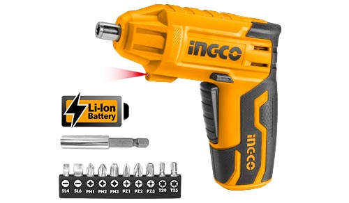 CSDLI0401Cordless screwdriverVoltage:4VNo-load speed:180/minMax.torque:4N.m