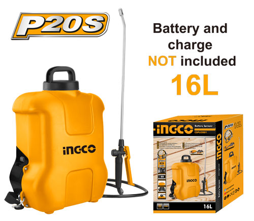 CSPLI200120V lithium battery sprayer16.L Battery SprayerVoltage:20VPressure: 5BAR