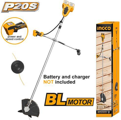 CSTLI20018Cordless string trimmer and brush cutterBrushless MotorVoltage:40V (20V+20V)Trimmer cutting diameter:330mm