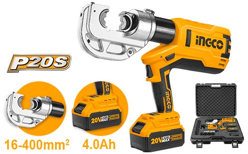 CTLI2002Cordless hydraulic crimping toolDrill voltage: 20Vcrimping range：16-400mm²Crimping force：120KN