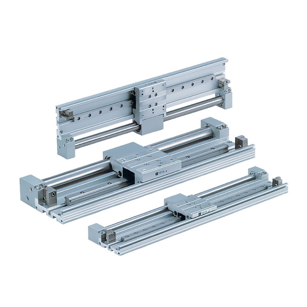 Magnetically Coupled Rodless Cylinder/Low Profile Guide CY1F