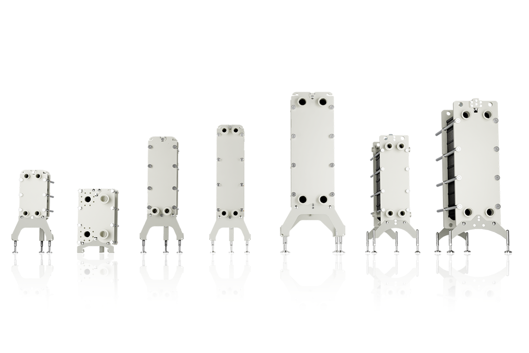 Hygienic gasketed plate heat exchangers